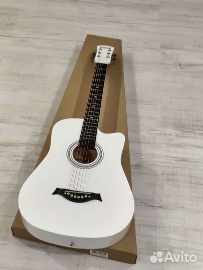 Гитара Акустическая Белая 6 струн