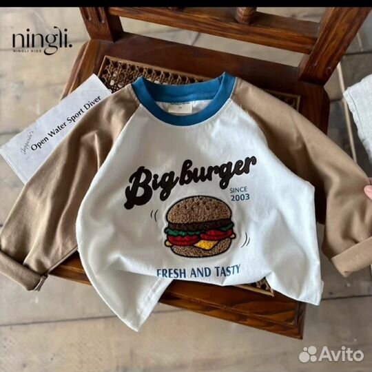 Лонгслив для мальчика 140