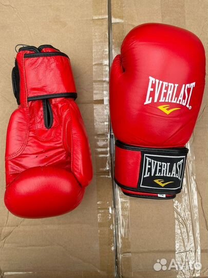 Перчатки для бокса everlast кожа
