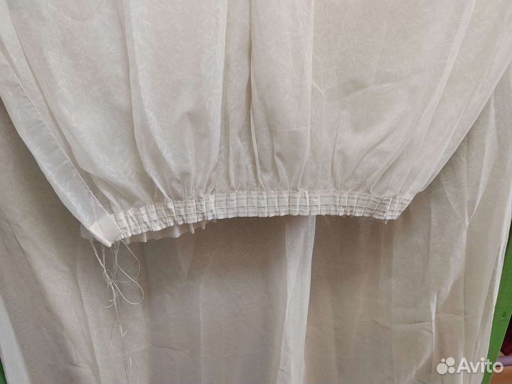 Тюль белая