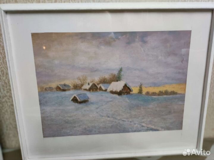 Картина акварель пейзаж