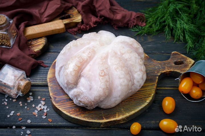 Осьминог очищенный, отбитый (цветок)