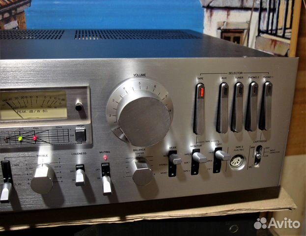 Aiwa AA-8700. Усилитель. Топовый. Стрелки