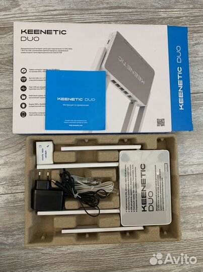 Роутер adsl2+ Keenetic DUO KN-2110
