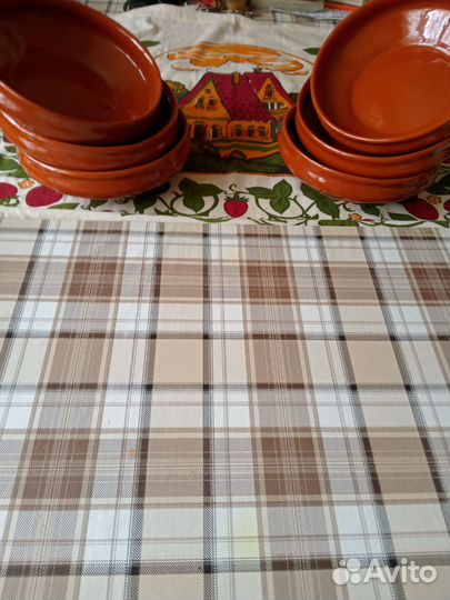 Обеденный набор глиняный новый