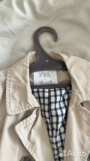 Тренч детский плащ Zara 116