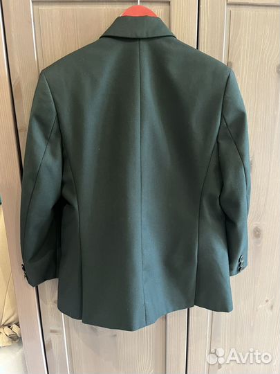 Пиджак и жилет школьный (зеленый) 128