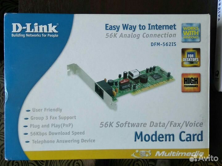Модем внутренний d-link