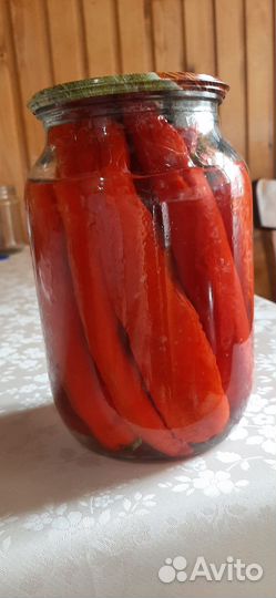 Перец острый маринованный,1 литр