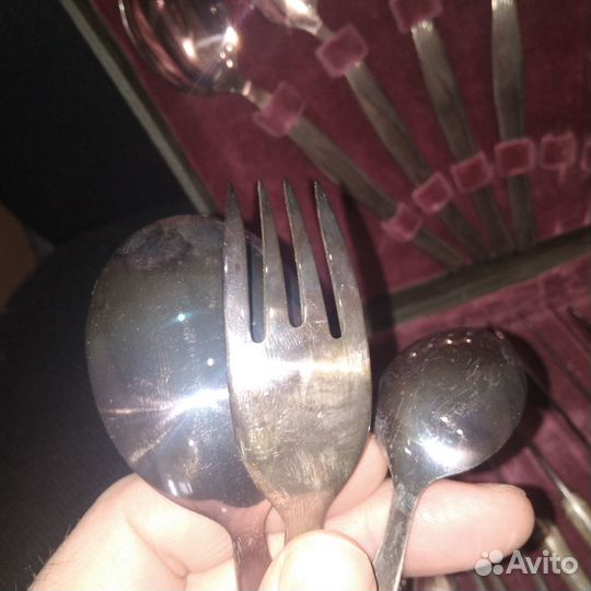 Набор столовый Мельхиор СССР Новы 24 предмета