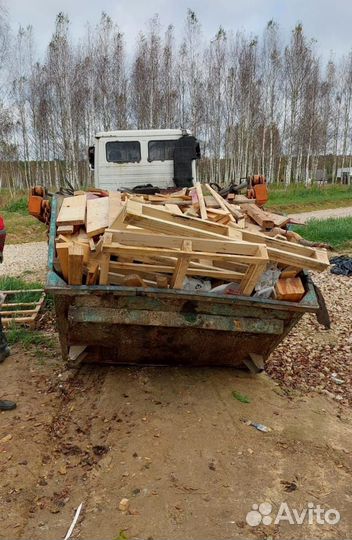 Вывоз мусора контейнером, самосвалом, газелью