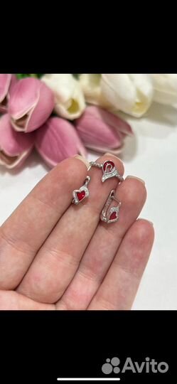 Серебряные серьги детские