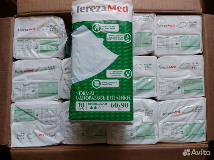 TerezaMed пеленки одноразовые Normal 60/90,10шт
