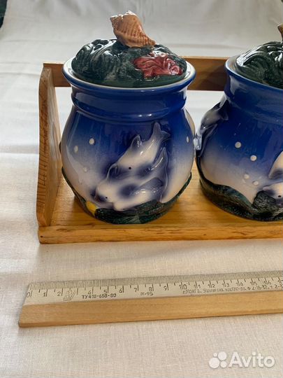 Новый Набор банок для сыпучих продуктов, специй