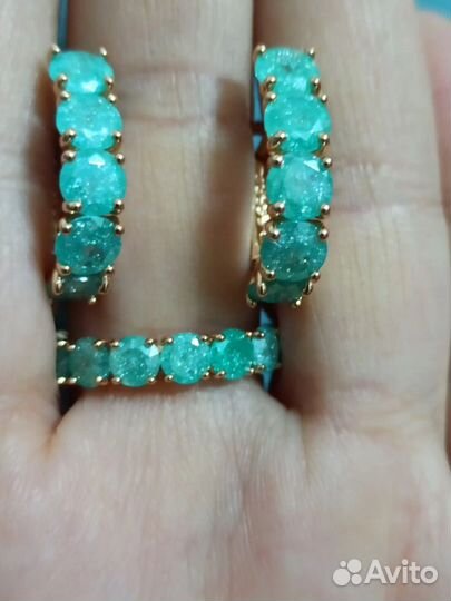 Комплект серьги + кольцо