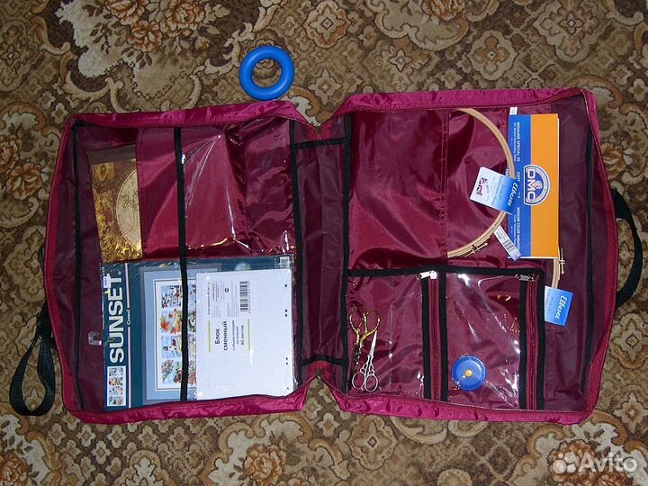 Сумка-органайзер для рукоделия hemline текстильная