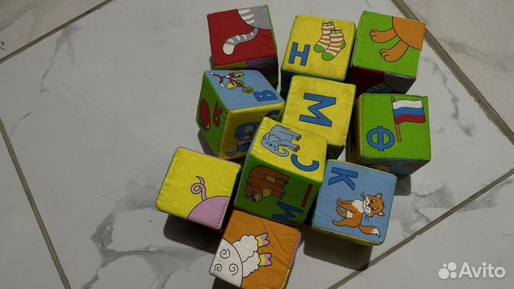 Мягкие кубики большие