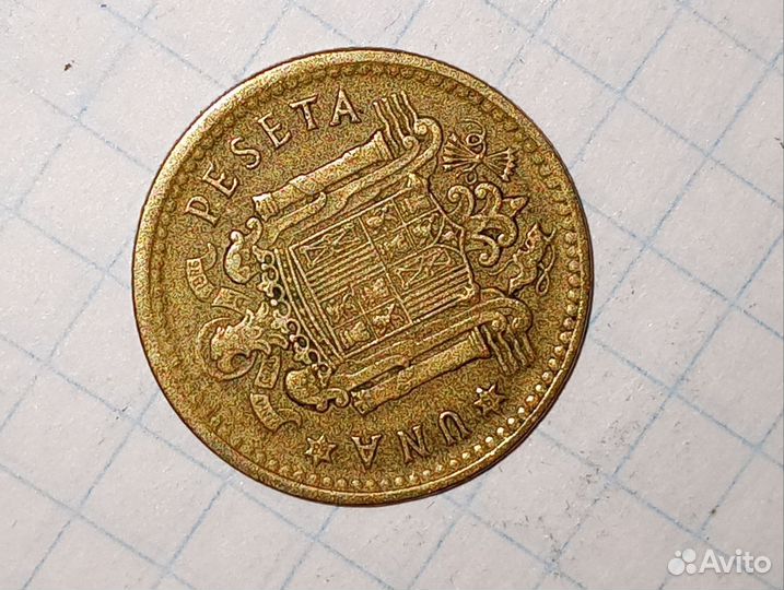 Монета Песета Франко 1966. Испания