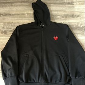 Cdg play зип худи