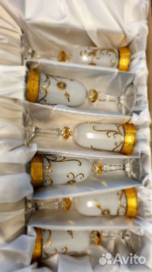 Набор бокалов чехия новый