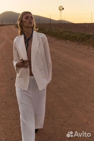 Пиджак Zara из смешанного льна