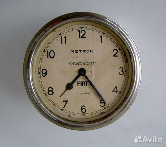 Часы Fiat Metron для ретроавто 20-30гг