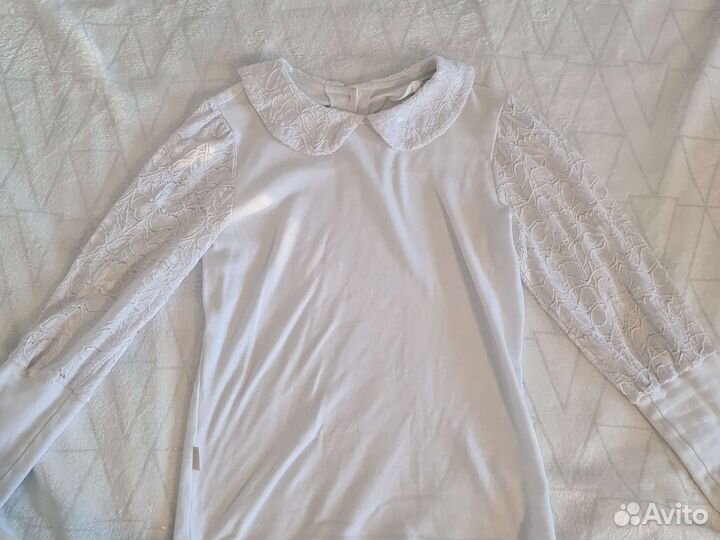 Кофточка школьная белая для девочки