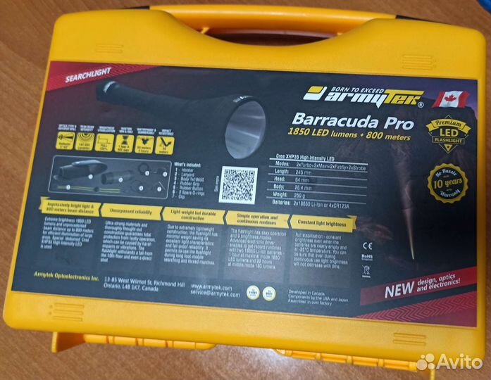 Фонарик тактический Armytek Barracuda Pro/XHP35