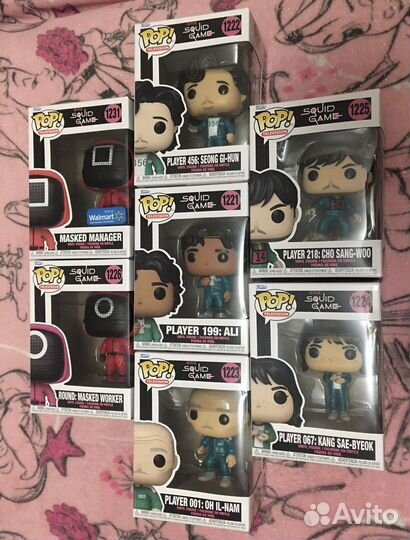 Колекция Фигурок Funko pop «Игра в кальмара»