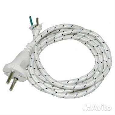Шнур сетевой для утюга 2x0.75мм² 1.7м