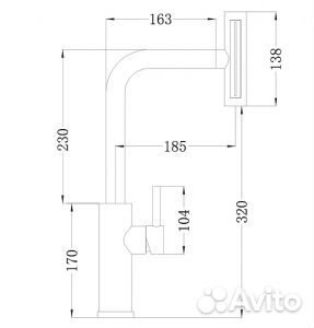 Смеситель для кухни zorg хром sh 092 cr