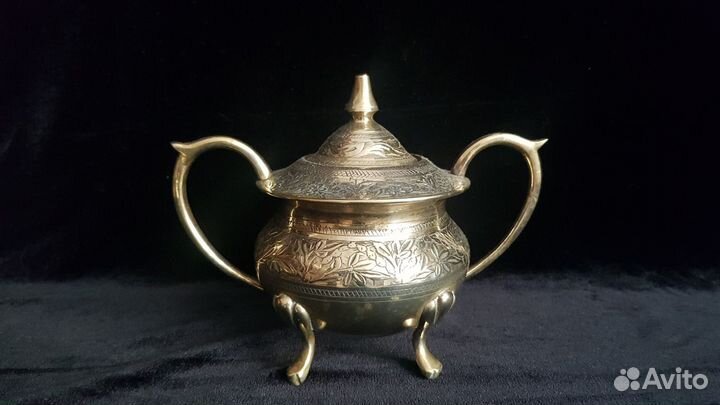 Чайный Кофейный сервиз. Бронза, латунь, серебрение