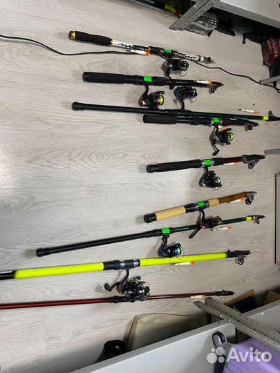 Удочки в сборе от 1.8 до 7 метров