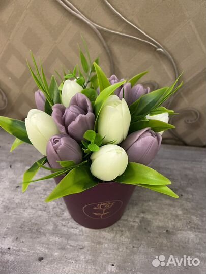 Букет цветов из мыла