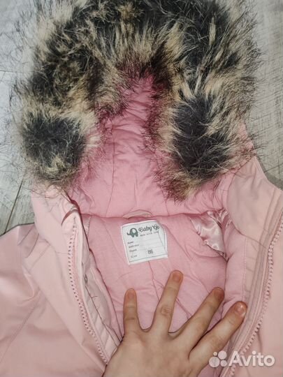 Зимний комбинезон для девочки 86 новый