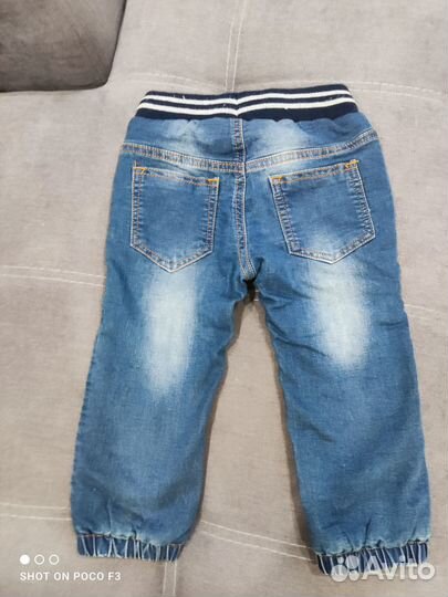 Джинсы для мальчика на флисе