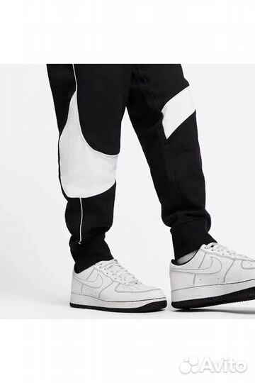 Nike Big Swoosh pants Black White