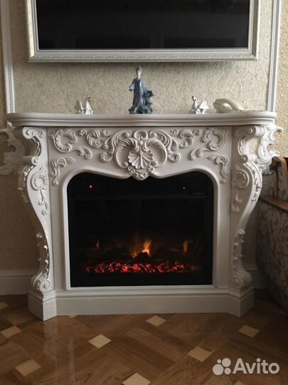 Камины, лепнина из гипса, силиконовые формы