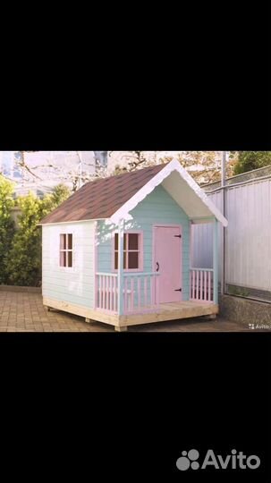 Детский деревянный домик
