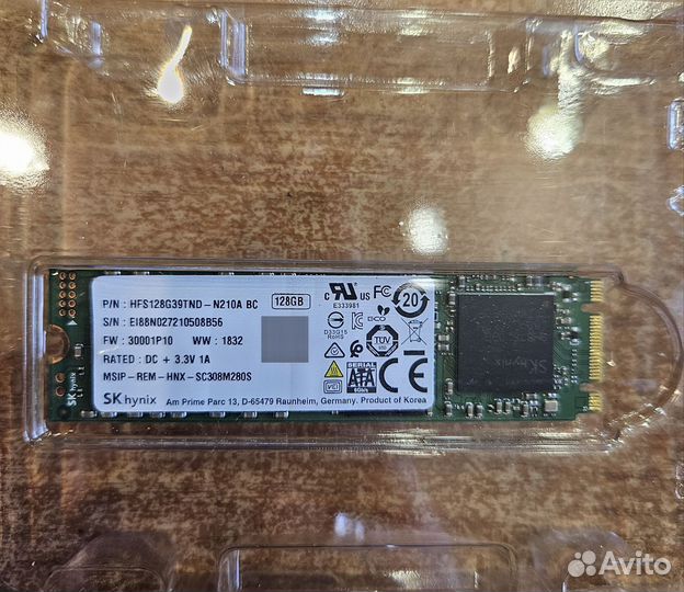 Твёрдый накопитель жёсткий диск 128гб