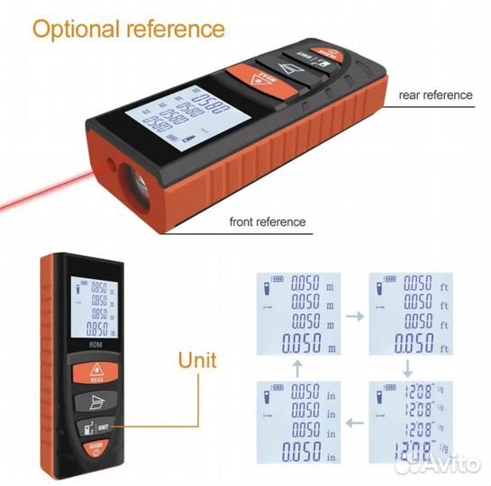 Лазерный дальномер Suaoki D8, 80 метров