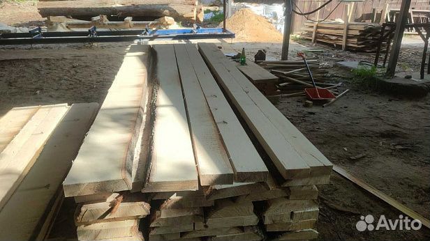 Доска липа необрезная 30мм, 40 мм, 50 мм