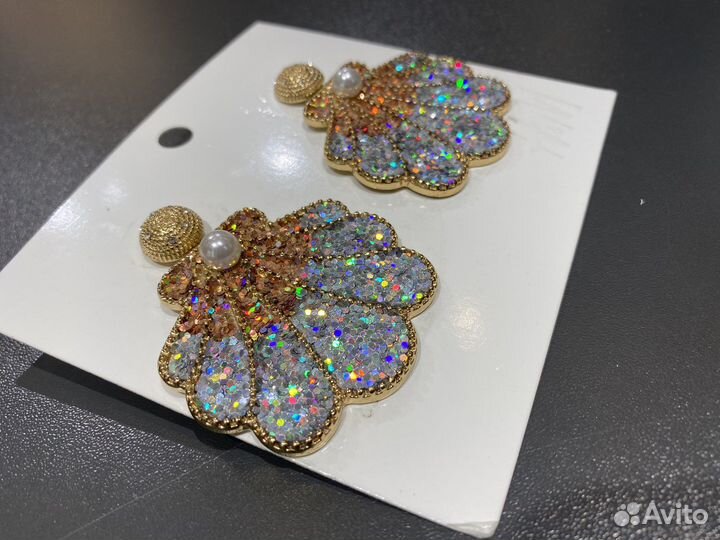Сережки h&m, zara