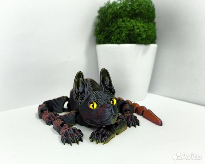 Котенок Сфинкс Подвижный 3Д игрушка