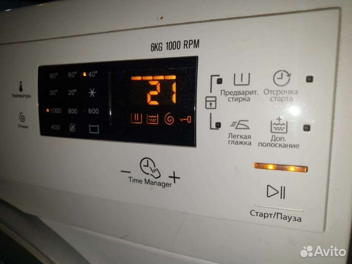 Стиральная машина Electrolux на 6 кг