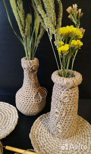 Изделия из джута ручной работы