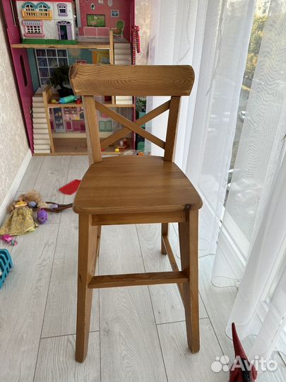 Детский барный стул IKEA ингольф