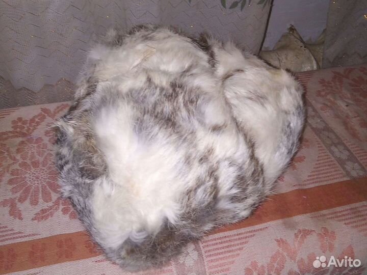 Шапка зимняя меховая из кролика мужская