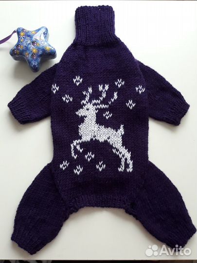 Вязаная одежда для маленькой собачки