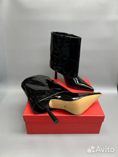 Ботильоны коричневый каблук 10см 36-41р